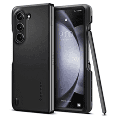 Spigen Samsung Galaxy Z Fold5 SM-F946B, Műanyag hátlap védőtok, Ceruza tartó, Thin Fit Pen - &quot;P&quot;, fekete (RS147149)