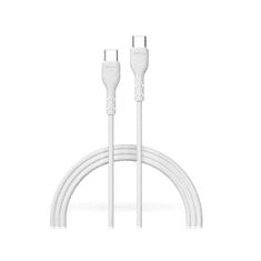 Devia USB Type-C - USB Type-C adat- és töltőkábel 1 m-es vezetékkel - Kintone Series Type-C To Type-C Cable - 15W - white - ECO csomagolás (ST379550)