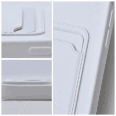Haffner Apple iPhone 14 Pro Max szilikon hátlap kártyatartóval - Card Case - fehér (PT-6740)