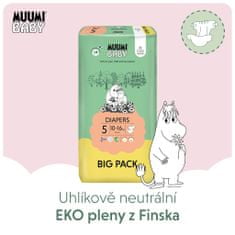 MUUMI BABY 5 Maxi+ 10-16 kg (66 db), öko pelenkák