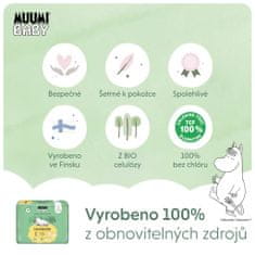 MUUMI BABY 1 Newborn 2-5 kg (75 db), havi csomag öko pelenkák