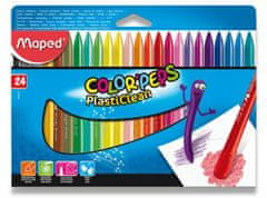 Color'Peps Plasticlean 24 szín, háromszög alakú, műanyag pasztellkréták