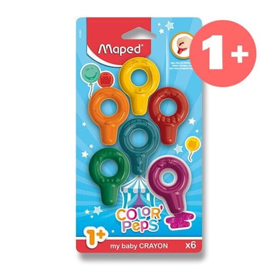 Maped Color´Peps Baby kréták 6 színben