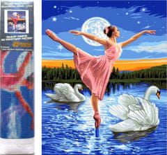 Norimpex Diamond festmény Ballerina hattyúk között 30x40cm