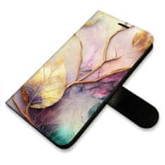 iSaprio Gold Leaves 02 flip tok Samsung Galaxy A14 / A14 5G