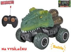 Dinoworld R/C autó/dinoszaurusz 12,5 cm 27 MHz teljes funkciójú elemes, világítással működtethető