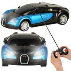 WOWO RC Bugatti Veyron 1.24 Blue - távirányítós autó jogosítvánnyal