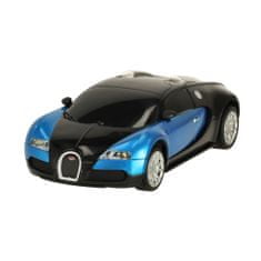 WOWO RC Bugatti Veyron 1.24 Blue - távirányítós autó jogosítvánnyal