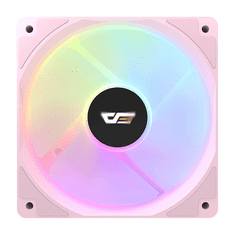 darkFlash CL12 Rainbow ház hűtő ventilátor 120mm rózsaszín (CL12 Pink Fan)