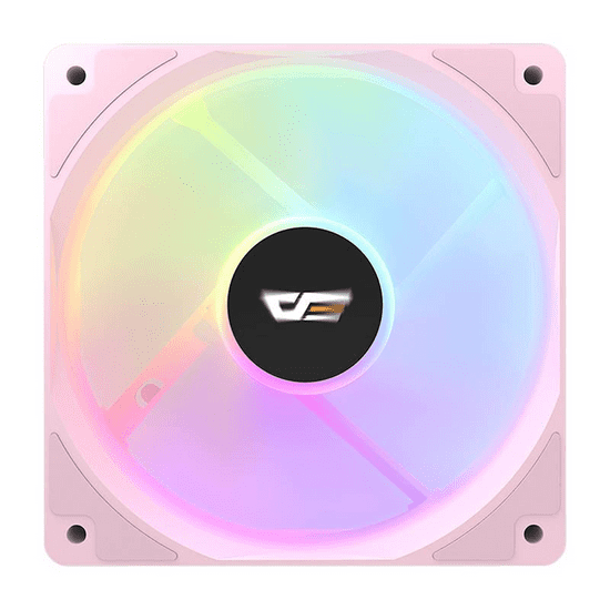 darkFlash CL12 Rainbow ház hűtő ventilátor 120mm rózsaszín (CL12 Pink Fan)