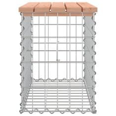 Greatstore tömör duglászfenyő gabion kerti pad 63x31,5x42 cm