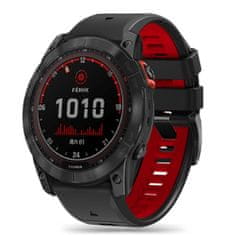 Tech-protect Iconband szíj Garmin Fenix 3 / 5x / 6x / 6x Pro / 7x, black/red