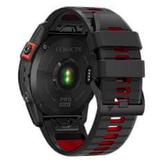 Tech-protect Iconband szíj Garmin Fenix 3 / 5x / 6x / 6x Pro / 7x, black/red