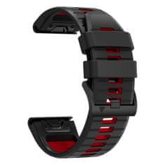 Tech-protect Iconband szíj Garmin Fenix 3 / 5x / 6x / 6x Pro / 7x, black/red