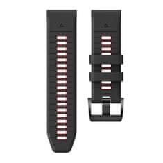 Tech-protect Iconband szíj Garmin Fenix 3 / 5x / 6x / 6x Pro / 7x, black/red