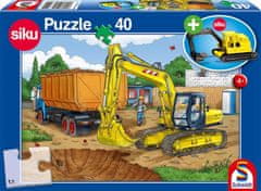 Schmidt Puzzle Digger 40 darab + SIKU modell