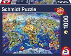 Schmidt Puzzle Fedezd fel a világot 1000 db