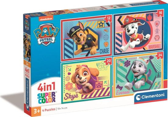 Clementoni Puzzle Paw Patrol 4 az 1-ben (12+16+20+24 darab)