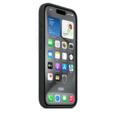 Apple szilikon tok iPhone 15 Pro MagSafe készülékkel - Fekete