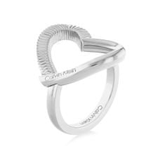 Calvin Klein Romantikus acél gyűrű Heart 35000439 (Kerület 56 mm)
