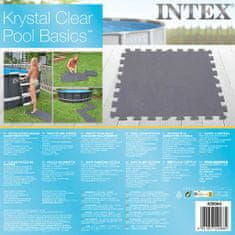 Intex 8 db összekapcsolható párnázott padlóvédő 50x50x0,5 cm 1,9 m² 92557