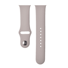 Devia Apple Watch 1-6, SE (42 / 44 mm) / Watch 7-8 (45 mm) / Watch Ultra (49 mm), szilikon pótszíj, állítható, Delux Sport, szürke