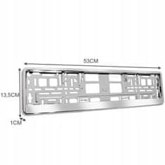 Xtrobb 22048 Rendszámtábla KRÓM metál 2 db