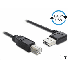 DELOCK 83374 USB 2.0 -A hajlított apa > USB 2.0-B apa kábel 1 m (83374)