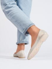 Amiatex Női balerina cipő 103266 + Nőin zokni Gatta Calzino Strech, bézs és barna árnyalat, 39