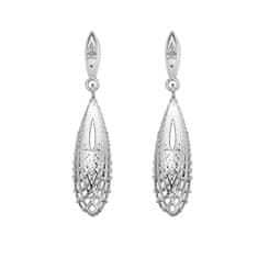 Hot Diamonds Elegáns ezüst fülbevalók gyémántokkal Quest finom Teardrop DE655