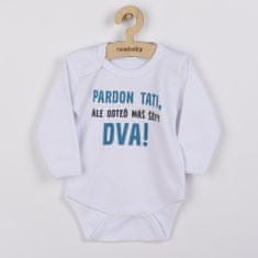 NEW BABY Body with print Pardon Daddy, ...you have two bosses! - 50