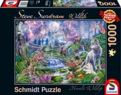 Schmidt Wildlife Puzzle: Állatok a holdfényben 1000 darab