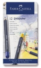 Faber-Castell Faber - Castell Goldfaber zsírkréták - ón doboz 12 db