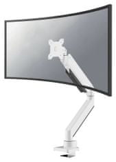 Neomounts Select NM-D775WHITEPLUS/Curved Display Holder/Table/10-49"/clamp/VESA 100X100/load capacity 10kg/gázdugattyú/hajlítható