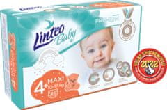 LINTEO BABY Prémium eldobható pelenkák 4+ MAXI+ (10-17 kg) 46 db