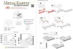 Metal Earth 3D fém modell zongora