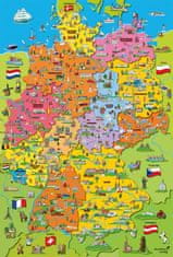 Schmidt Puzzle Németország rajzolt térképe 200 darab