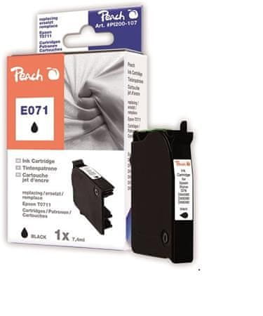 Peach kompatibilis patron Epson T0711, fekete, 8,4 ml