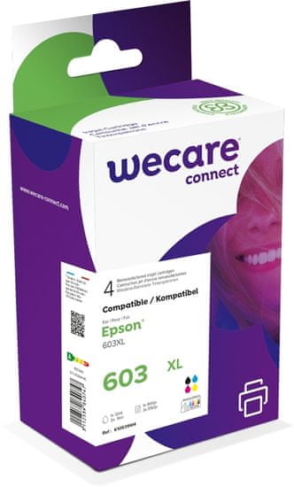 WeCare ARMOR tintakészlet kompatibilis az Epson 603XL, C13T03A640, CMYK festékkel