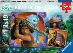 Ravensburger Puzzle Raya és a sárkány 3x49 db