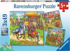 Ravensburger Puzzle Knights Tournament 3x49 darab