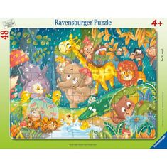 Ravensburger Puzzle - Dzsungel állatok 48 darab