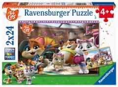 Ravensburger Cat Band Puzzle/2x24 darab