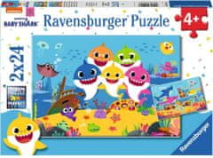 Ravensburger Puzzle Baby Shark 2x24 darabos kirakó