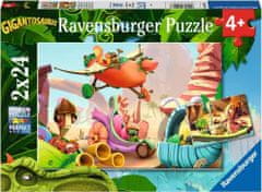 Ravensburger Puzzle Gigantosaurus: Kalandra fel 2x24 db
