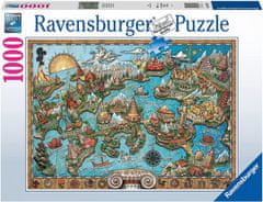 Ravensburger Titokzatos Atlantisz puzzle 1000 darabos puzzle