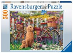 Ravensburger Puzzle Aranyos kutyák a kertben 500 db