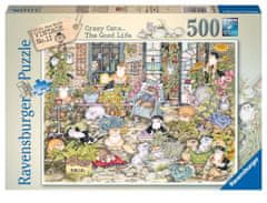 Ravensburger Puzzle Crazy Cats: Macska élet 500 darab