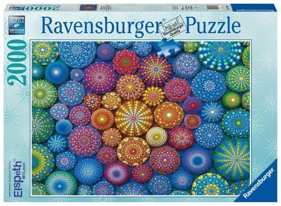 Ravensburger Puzzle - Szivárványos mandalák 2000 darab