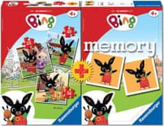 Ravensburger Puzzle Bing 3in1 (25,36,49 darab) + memória játék
